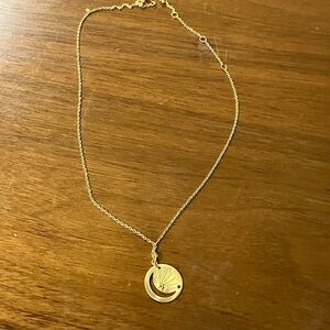 New 16” White Topaz Moon Necklace
